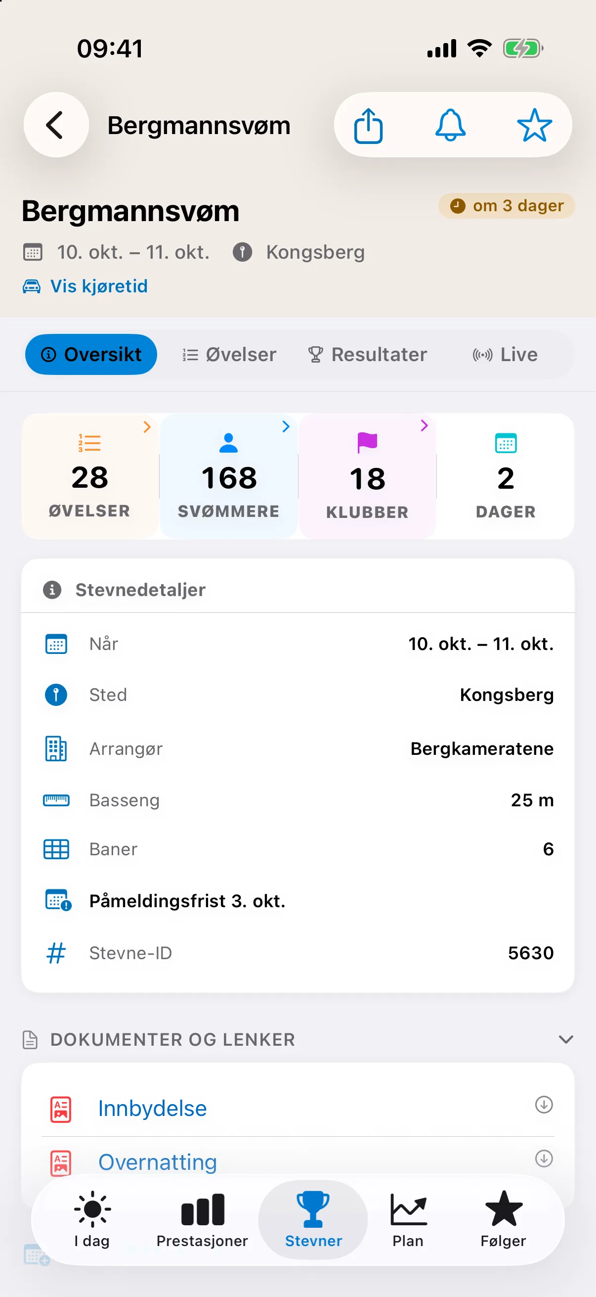 LaneStory Norway — Startliste: heat, bane og seedtid